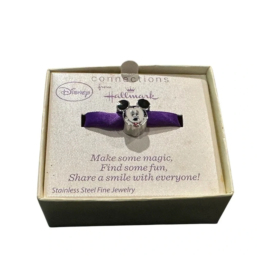 Disney Connections Hallmark Stainless Steel Mickey‎ Mouse Charm Jewelry